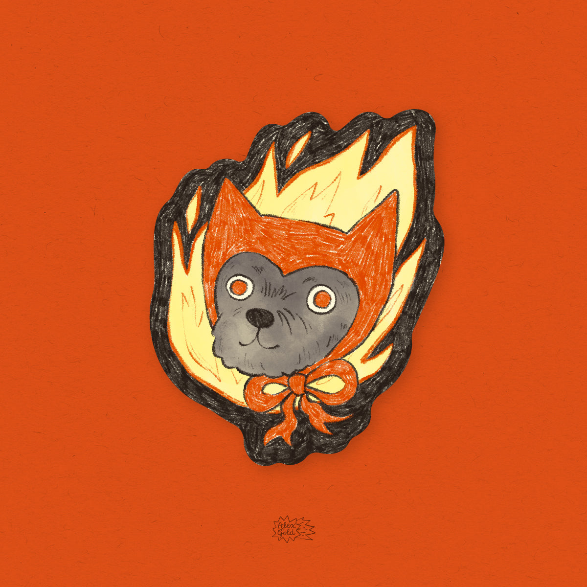 Devil Dog Sticker