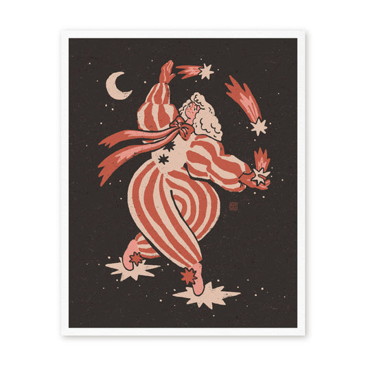 Juggling Clown Art Print