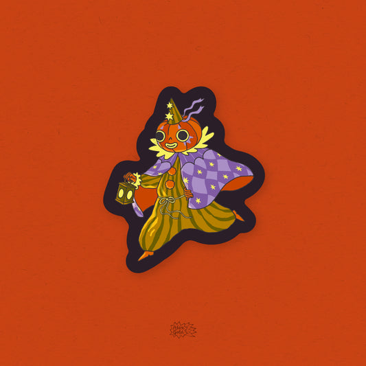 Pumpkin Clown Sticker