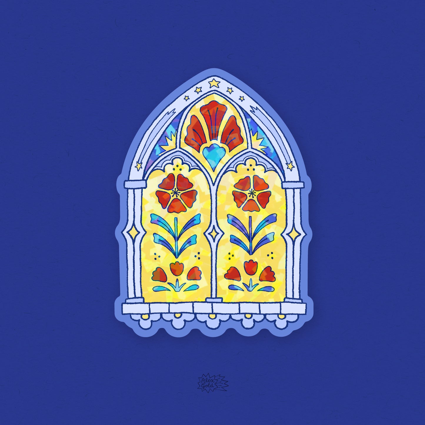 Castle Window Sticker