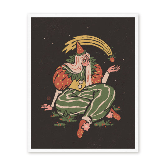 Strawberry Clown Art Print