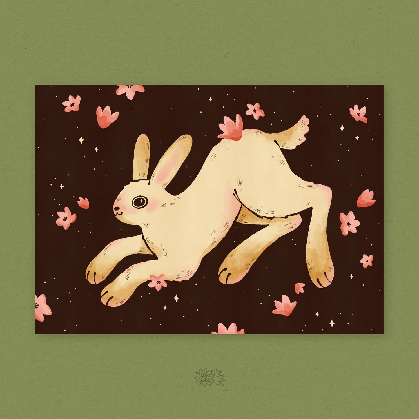 Lucky Rabbit Postcard